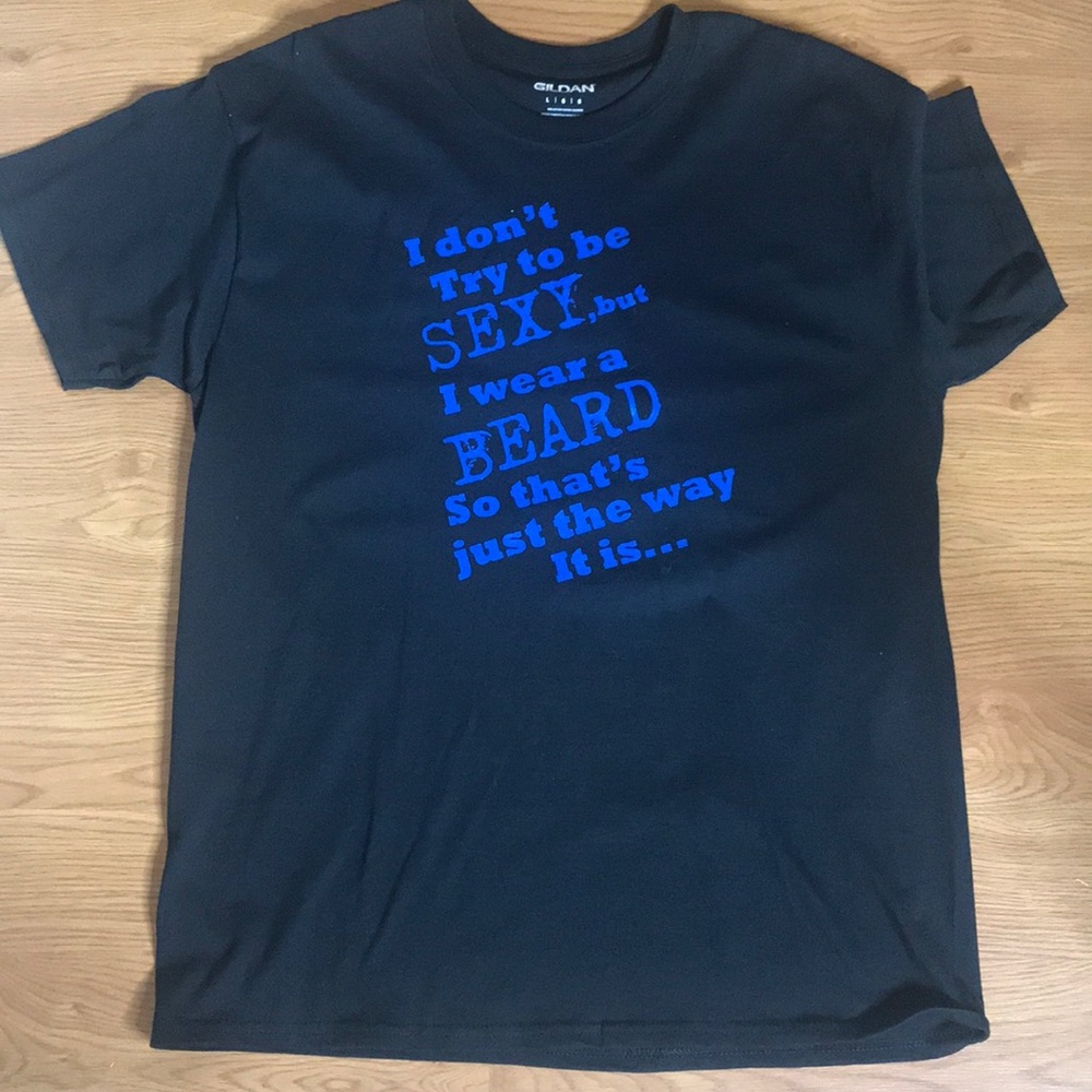 Funny Tee shirt Black and Blue Brand New